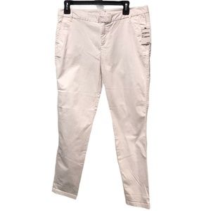 Caslon White Chino Ankle Pants size 10 NWT